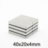 N35 - ímã de neodímio - bloco forte - 40mm * 20mm * 4mm