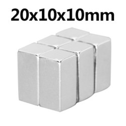 N35 - ímã de neodímio - bloco cubóide forte - 20mm * 10mm * 10mm