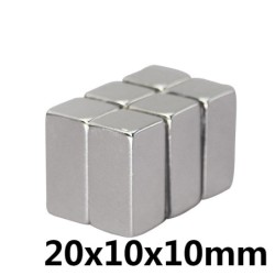 N35 - ímã de neodímio - bloco cubóide forte - 20mm * 10mm * 10mm