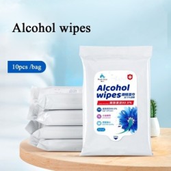 Lenços umedecidos antibacterianos - álcool 75%