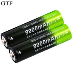 GTF - 18650 - 3,7V - 9900mAh - Bateria Li-on - recarregável