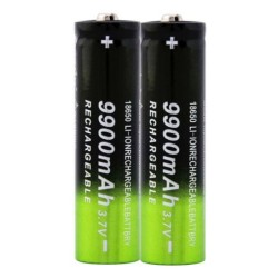 GTF - 18650 - 3,7V - 9900mAh - Bateria Li-on - recarregável