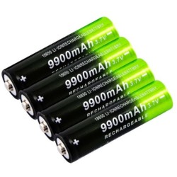 GTF - 18650 - 3,7V - 9900mAh - Bateria Li-on - recarregável