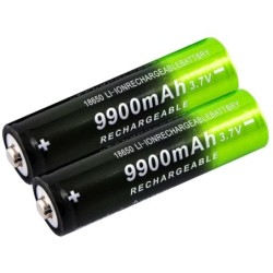 GTF - 18650 - 3,7V - 9900mAh - Bateria Li-on - recarregável