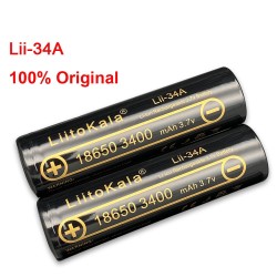 Bateria original - 18650 - 3,7V 3400mAh - recarregável