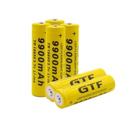 3,7V - 9900mah - 18650 - Bateria Li-on - recarregável