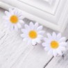 Grampos de cabelo decorativos - margaridas brancas - 10 peças