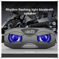 Altifalante Bluetooth - graves potentes - Rádio FM - cartão TF - LED - com visor