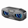 Altifalante Bluetooth - graves potentes - Rádio FM - cartão TF - LED - com visor