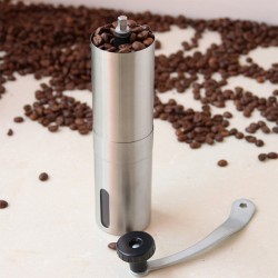 Mini moedor de café manual de aço inoxidável