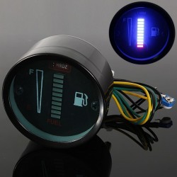 10 LED 12V - sensor de nível de combustível de motocicleta / medidor de carro - liga de alumínio