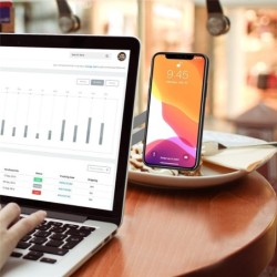 Suporte para celular com tela de computador/notebook - ajustável