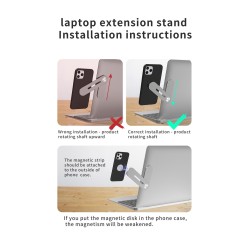 Suporte para celular com tela de computador/notebook - ajustável