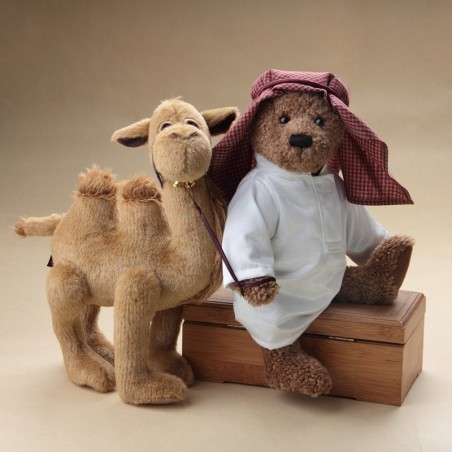 Urso de pelúcia estilo árabe - com camelo - pelúcia