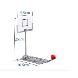 Mini jogo de basquete dobrável - brinquedo para aliviar o estresse