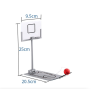 Mini jogo de basquete dobrável - brinquedo para aliviar o estresse
