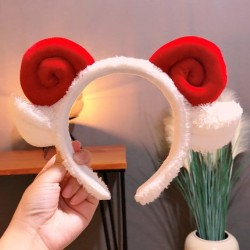 Tiara de pelúcia decorativa - chifres de ovelha / orelhas de coelho