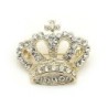 broche de coroa de cristal