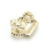 broche de coroa de cristal
