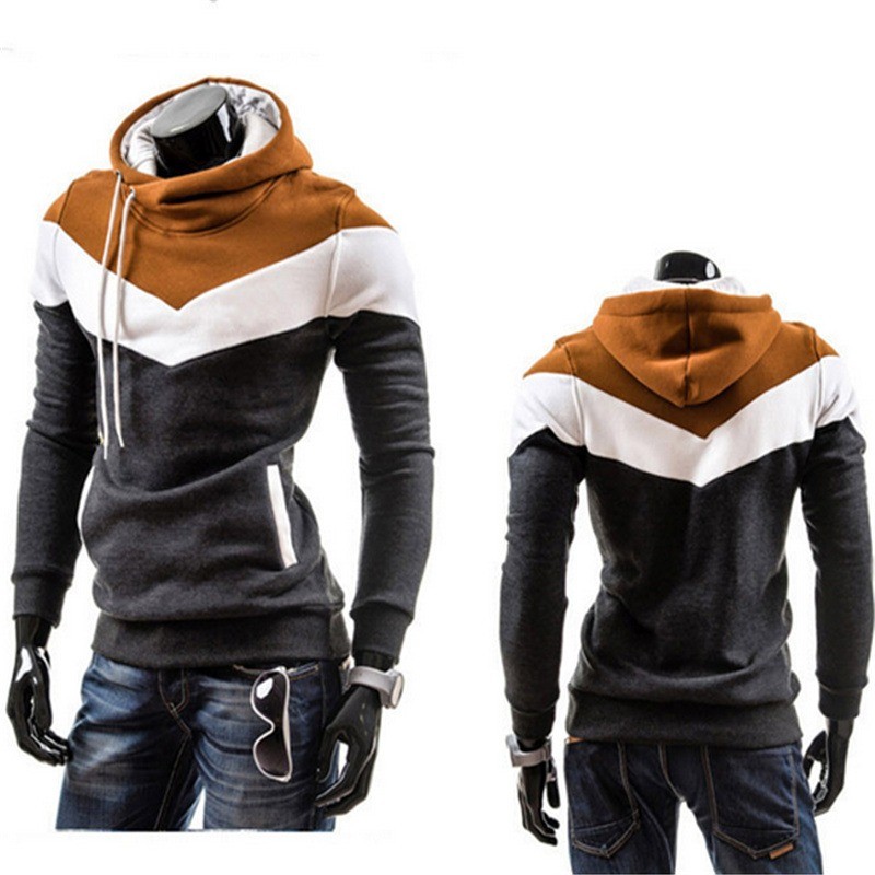 Moletom com capuz listrado quente - slim