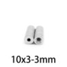 N35 - ímã de neodímio - escareado - 10mm * 3 mm - com furo de 3mm