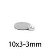 N35 - ímã de neodímio - escareado - 10mm * 3 mm - com furo de 3mm