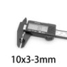 N35 - ímã de neodímio - escareado - 10mm * 3 mm - com furo de 3mm