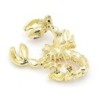 broche de escorpião de cristal