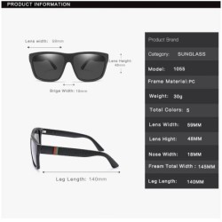 Classic square sunglasses - polarized - unisexSunglasses