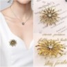 Broche retrô - sol com cristais