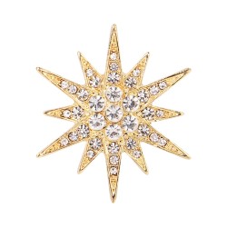 broche de estrela de cristal