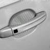 Adesivo de vinil de fibra de carbono - proteção da maçaneta da porta do carro - 10 * 9cm - 4 peças