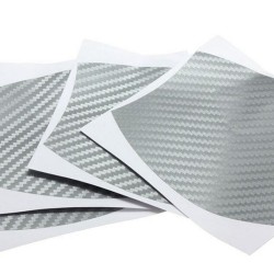 Adesivo de vinil de fibra de carbono - proteção da maçaneta da porta do carro - 10 * 9cm - 4 peças