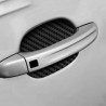 Adesivo de vinil de fibra de carbono - proteção da maçaneta da porta do carro - 10 * 9cm - 4 peças
