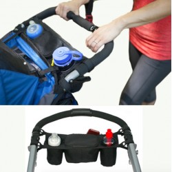 Organizador de carrinho de bebê - bolsa garrafa térmica
