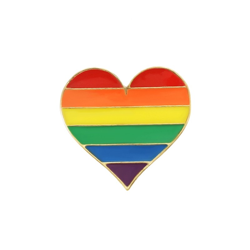 Alfinete com design LGBT / arco-íris - broche
