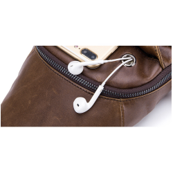 Mochila multifuncional - bolsa tiracolo de couro