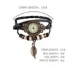 Vintage multi layer bracelet - with Quartz watch - beads / leafBracelets