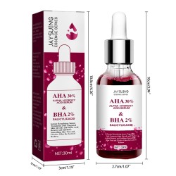 Sérum facial - essência ácida de frutas - AHA - BHA - tratamento de acne - clareamento - 30ml