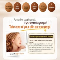 Essência de caracol - máscara de dormir leve - soro - anti-rugas - hidratante - 80ml