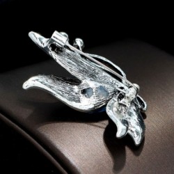 broche de borboleta de cristal
