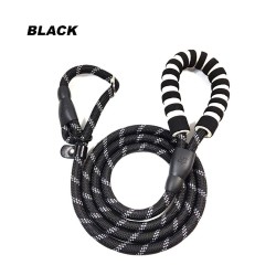Trela para cães de nylon - coleira ajustável - refletiva - alça acolchoada