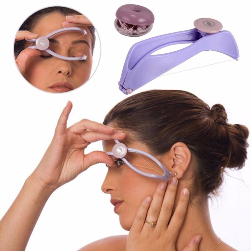 Removedor de pêlos faciais - pinça com linha