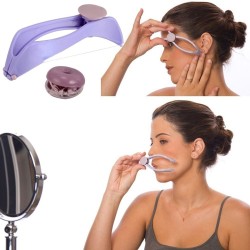 Removedor de pêlos faciais - pinça com linha