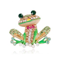 Crystal frog broochBrooches