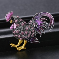 broche de galo de cristal