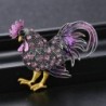 broche de galo de cristal
