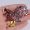 broche de galo de cristal