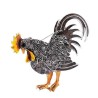 broche de galo de cristal