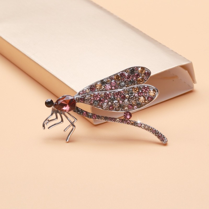 Libélula de cristal - broche